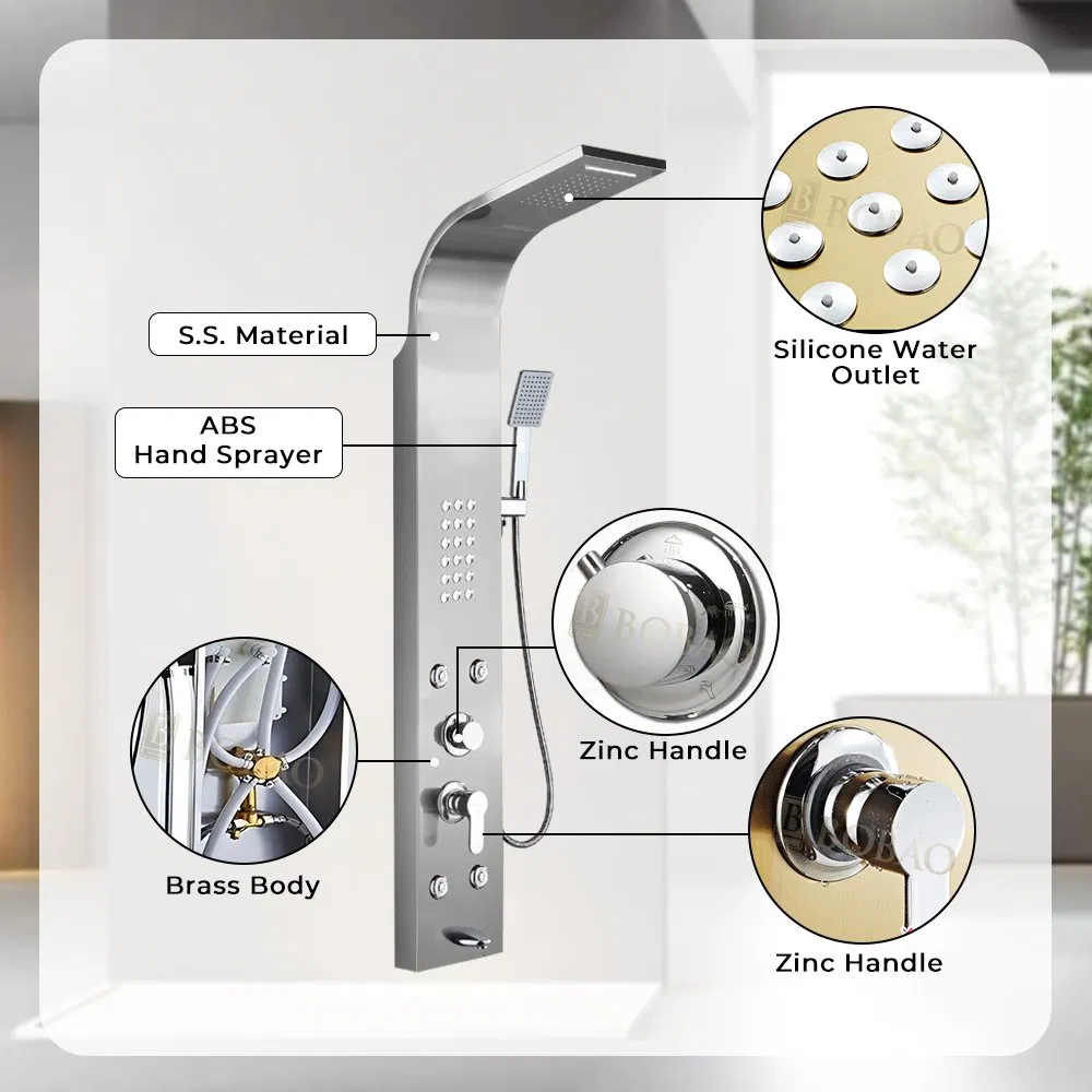 Advanced Smart Shower Panel with Digital Control and LED Display