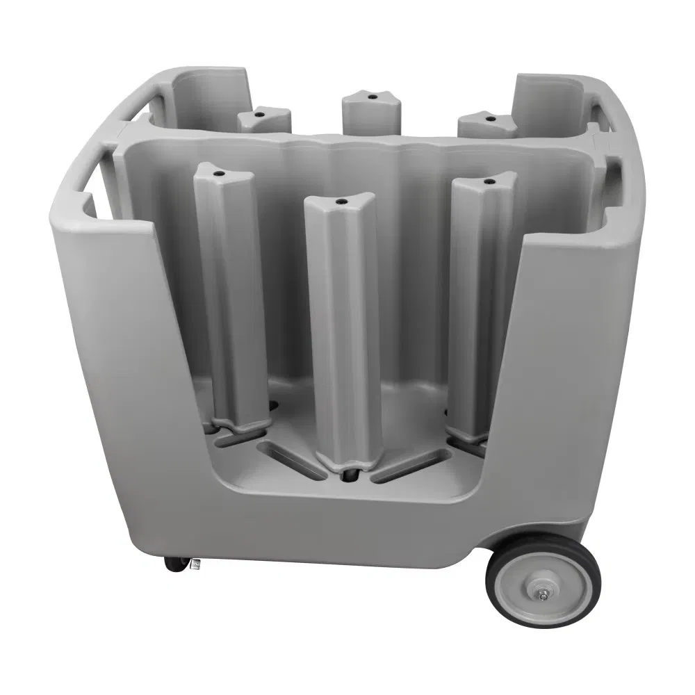 Adjustable Plastic PP Trolley Cart Modern Style Restaurant Buffet Plates Storage Rack Trolley for Hotel Kitchen Use