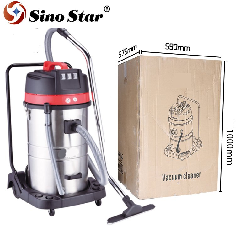 2023 Wet and Dry 80L 3000W Three Motors 220V-240V Professional Car Cleaning Industrial Vacuum Cleaner