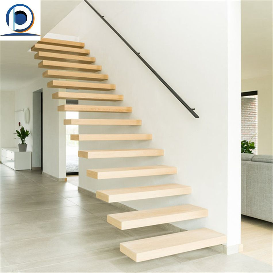 Supplier Direct Wooden Treads Straight Staircase