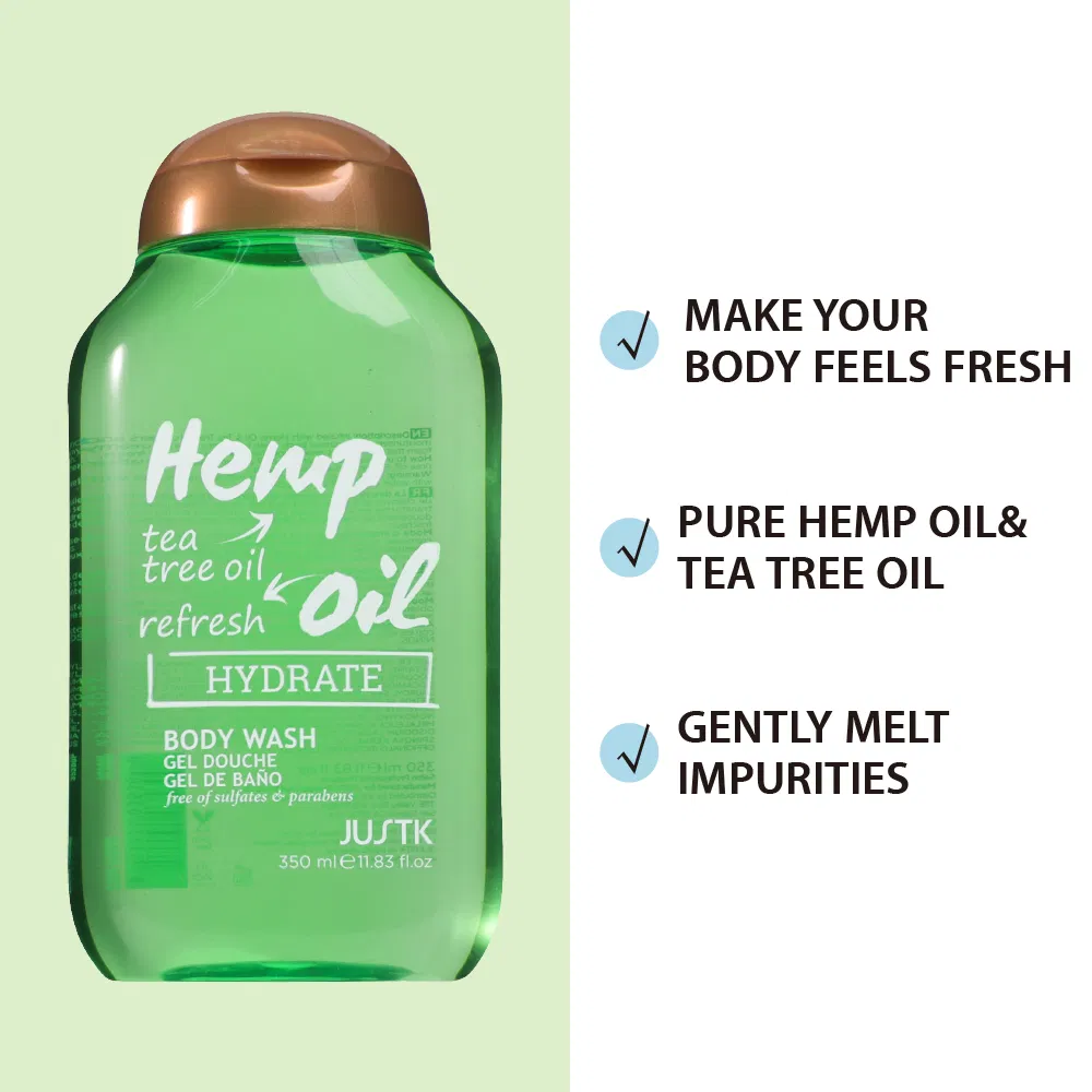 Justk Cosmetics Tea Tree Oil Nourishing Hydrate Bath Gel Body Wash