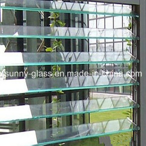 3-6mm Clear / Colored Louver Glass for Construction or Decoration