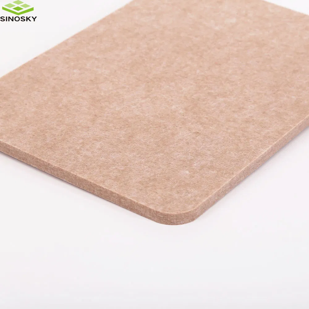 1220*2440*9/12/15mm 100% Polyester Fiber Sound Absorbing Panel Acoustic Wall Panel Polyester Acoustic Ceiling Panel