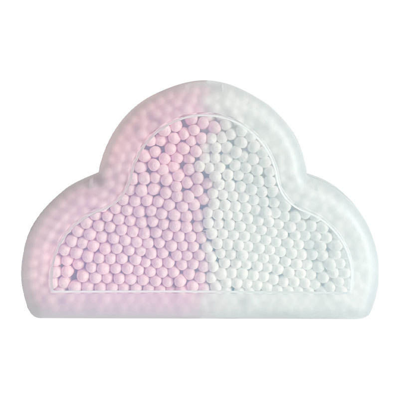 500-Piece Combo Pack of Disposable Cotton Swabs in a Cloud-Shaped Box.