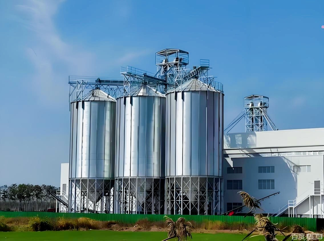 275-600G/M2 5000 Tons Storage Silos 1500 Ton Steel Grain Bin
