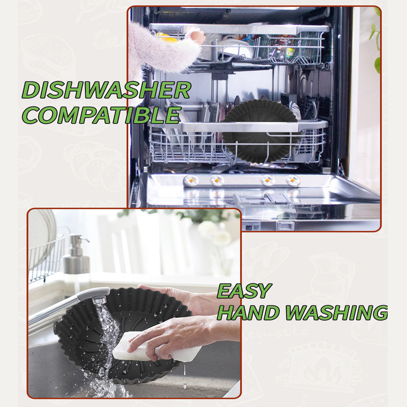 Customized Logo Waterproof Air Fryer Silicone Liner for Baking