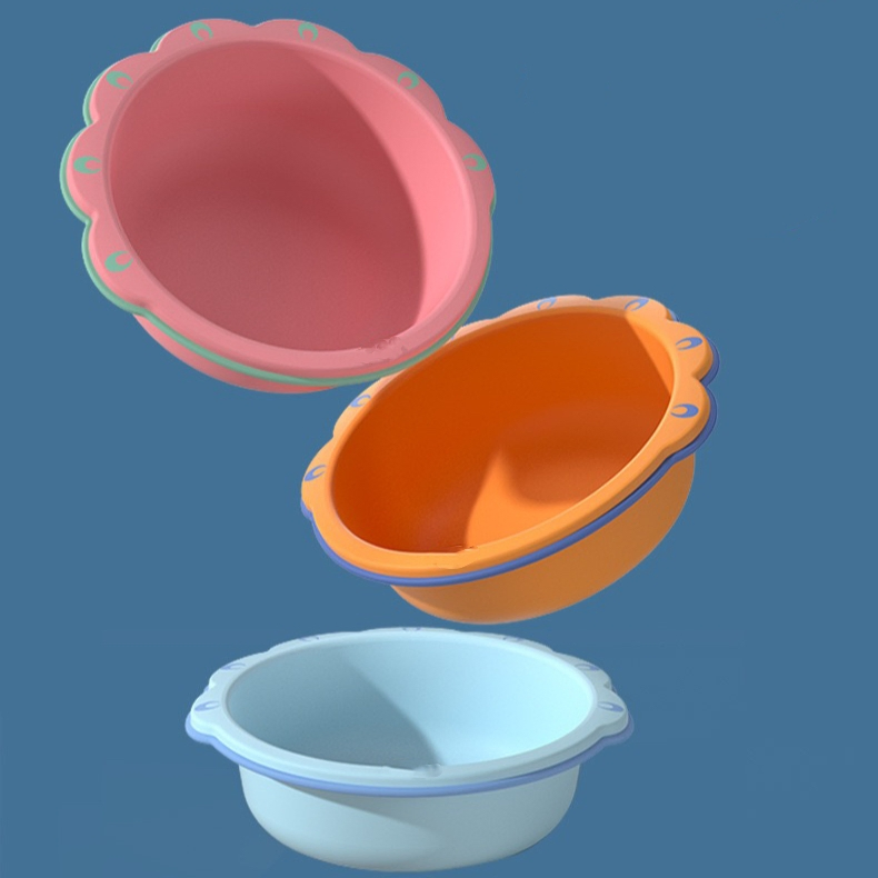 Eco-Friendly Plastic TPE Collapsible Wash Basin for Outdoor for Baby