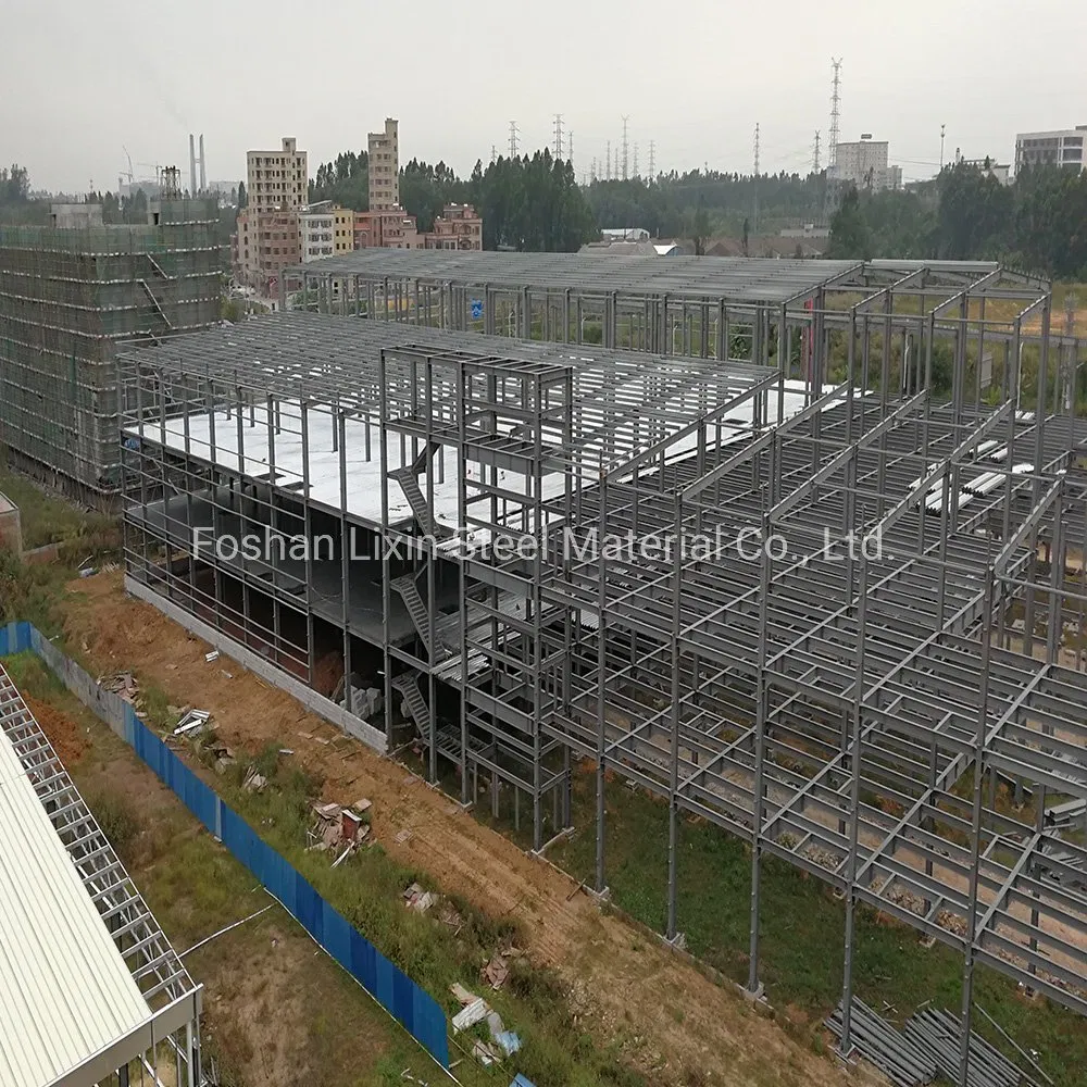 Three Floors Prefabricated Building Steel Structure Prefab House Steel Frame