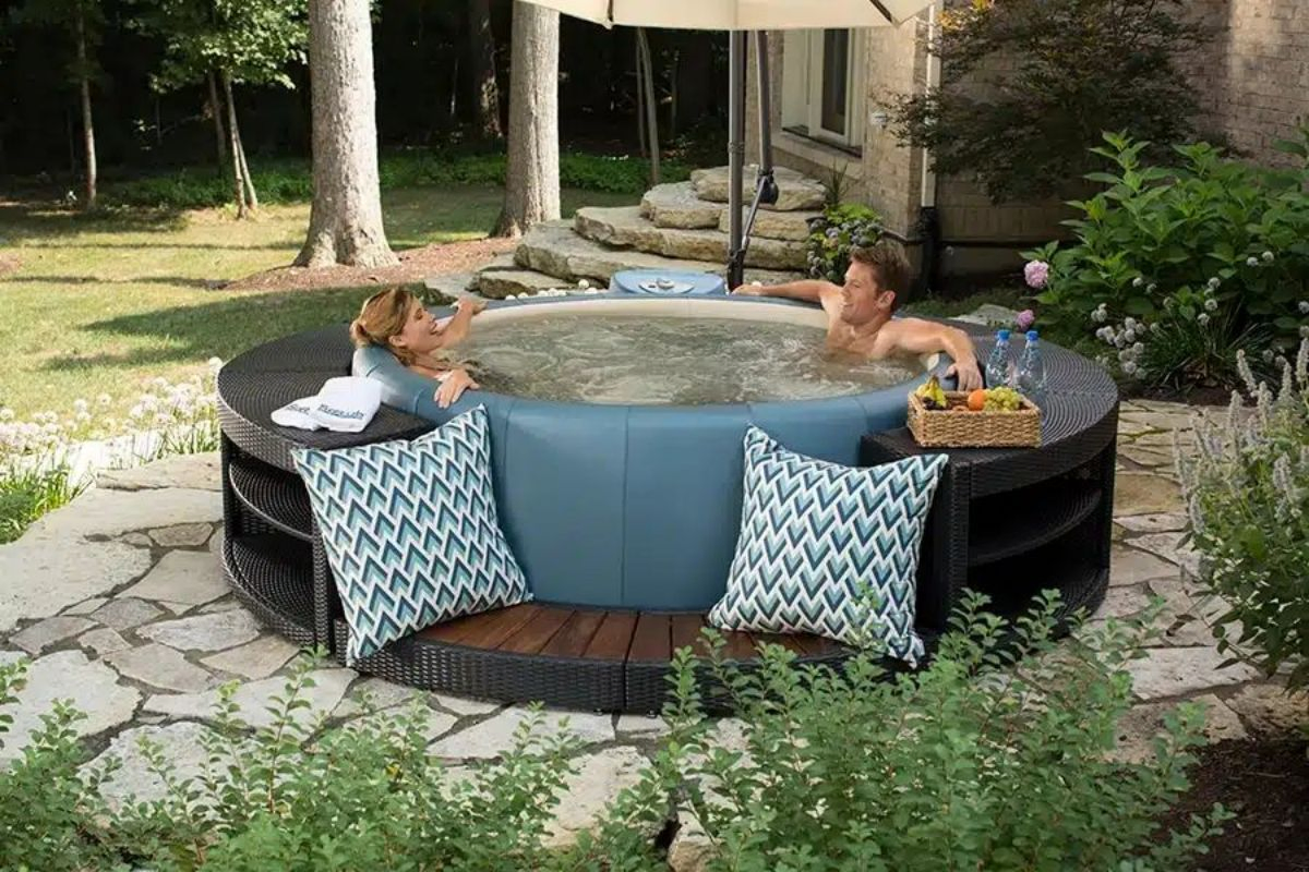 Inflatable SPA, Bath Set with Adjustable Bubble Massage Water Jets