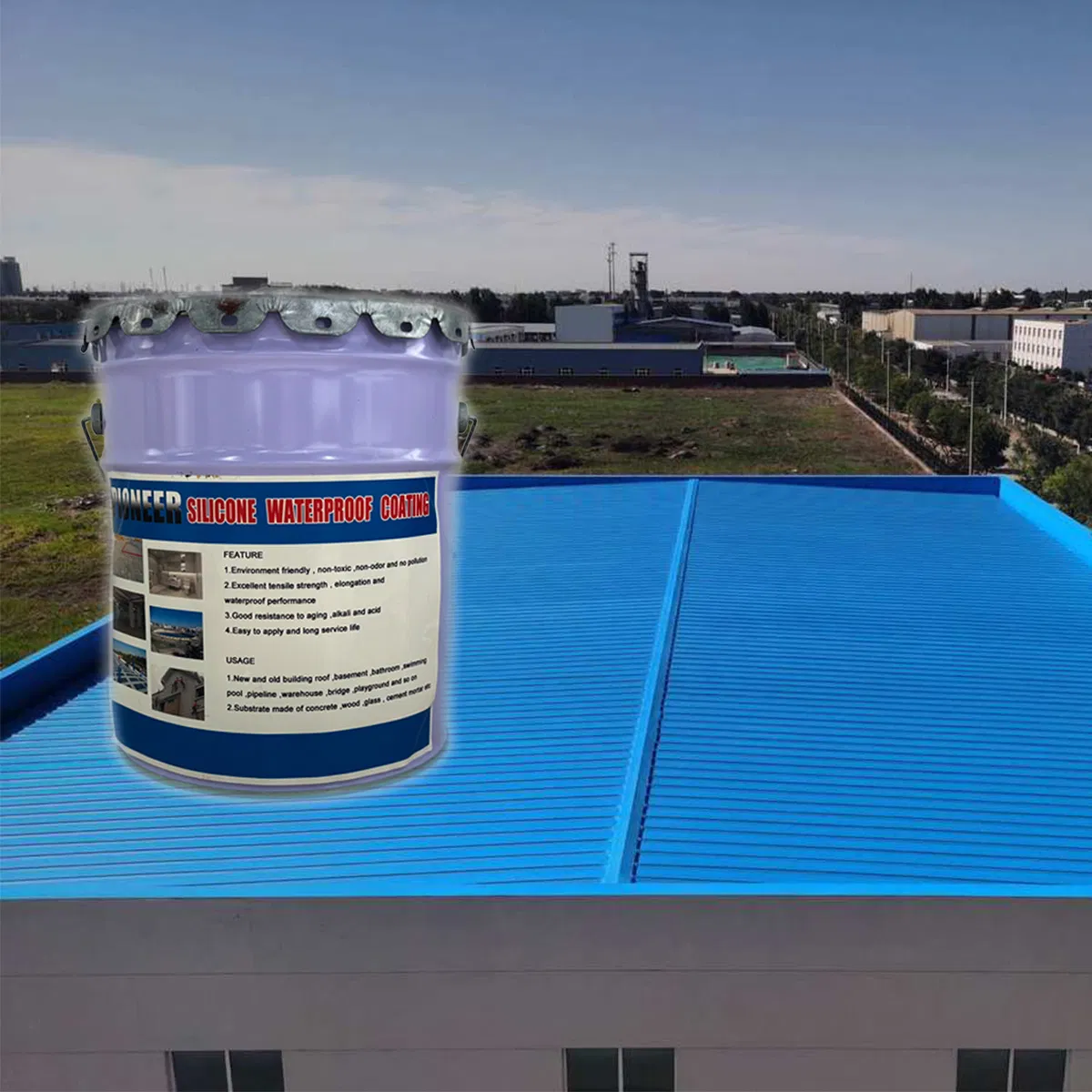 Factory Price Rapid Drying Waterborne Polyurethane Waterproof Coating for Pool Waterproofing