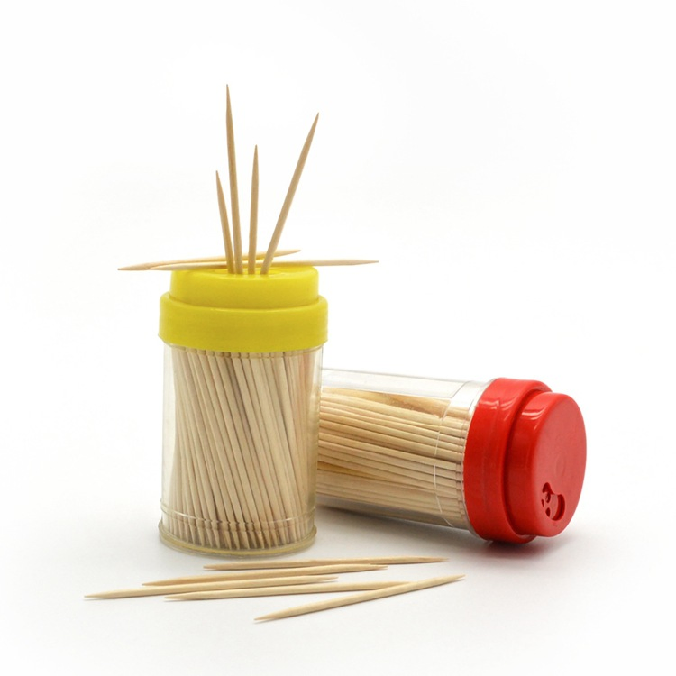 China Factory Wholesale Disposable Biodegradable Birch Wooden Fruit Toothpick