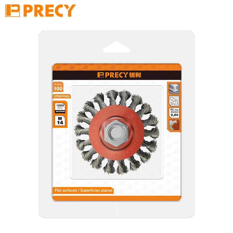 Grinding Brush for Metal M14 Shank Tapered Shape