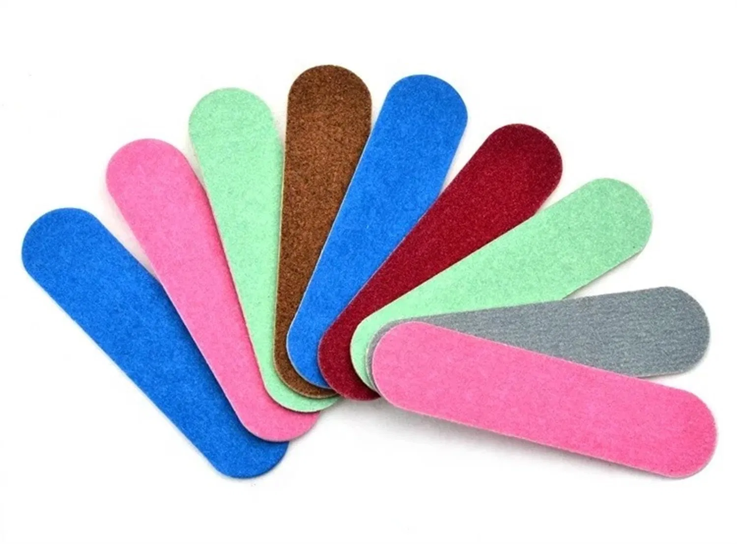 Mini Nail Files Colorful Mini Nail File Cute Wood Chip Double Side Nail File