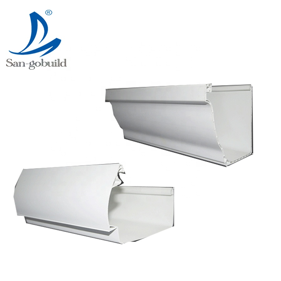Metal Building Materials Green House Rainwater Drainage System Water Channel PVC/ Aluminum Roof Rain Gutter