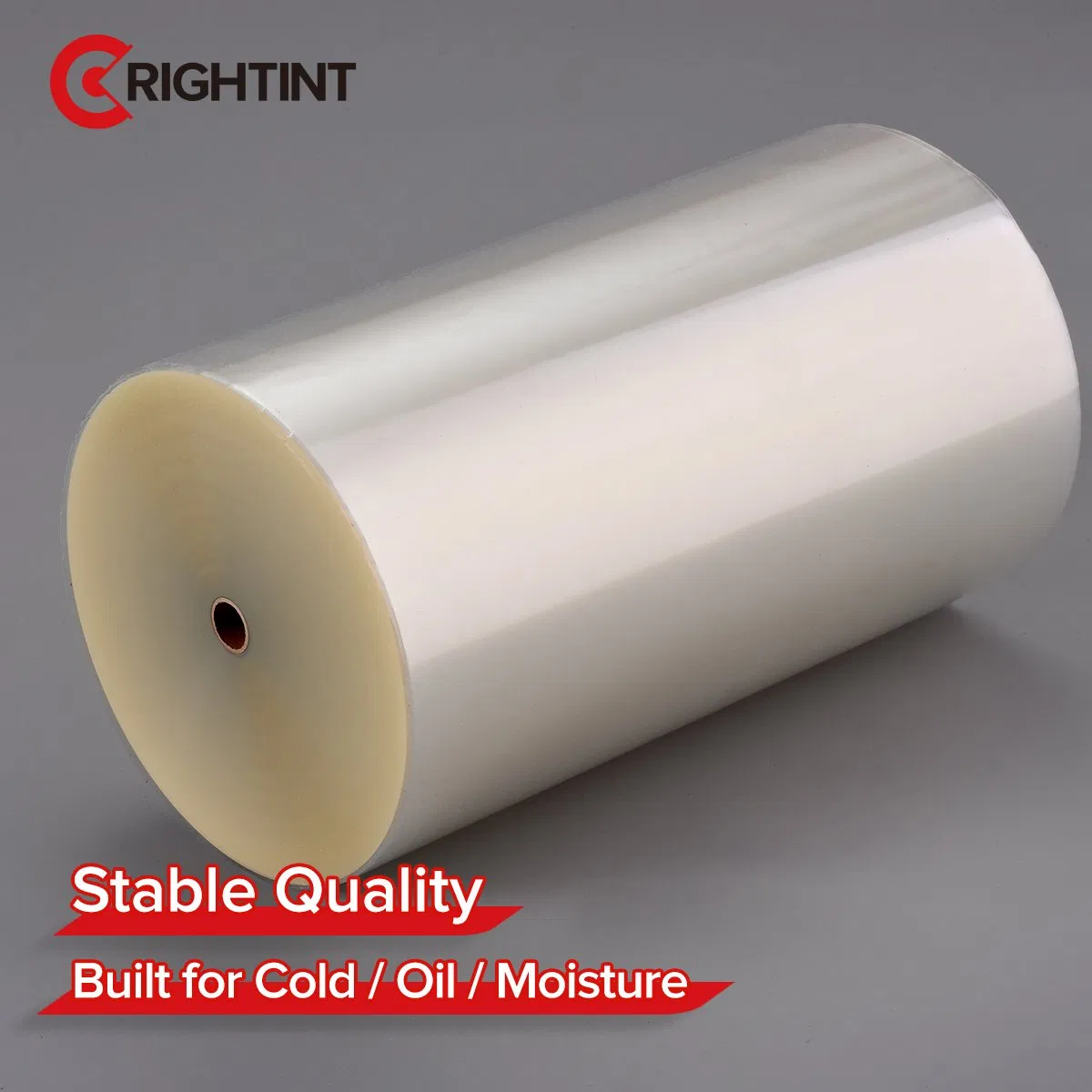 Clear PP Self Adhesive Sticker Material Jumbo Roll for Beverage Bottles