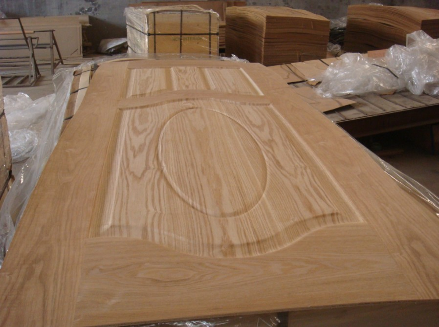 Chinese Ash Veneer HDF Door Skin for Home Door