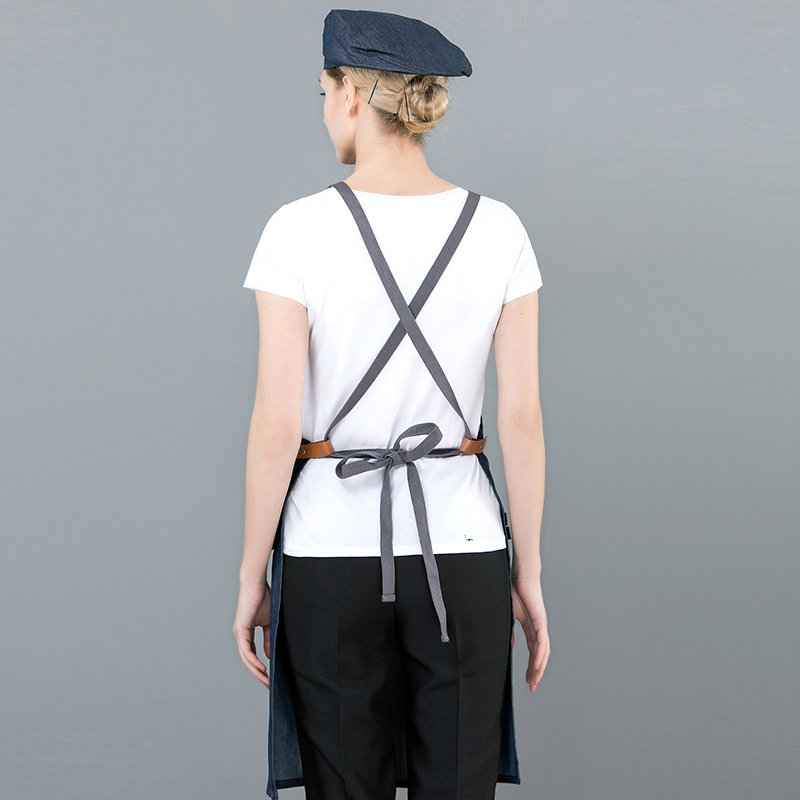 Washable Chef Cafe Shop Hairdresser Aprons Baking Restaurant Bib Waiter Apron