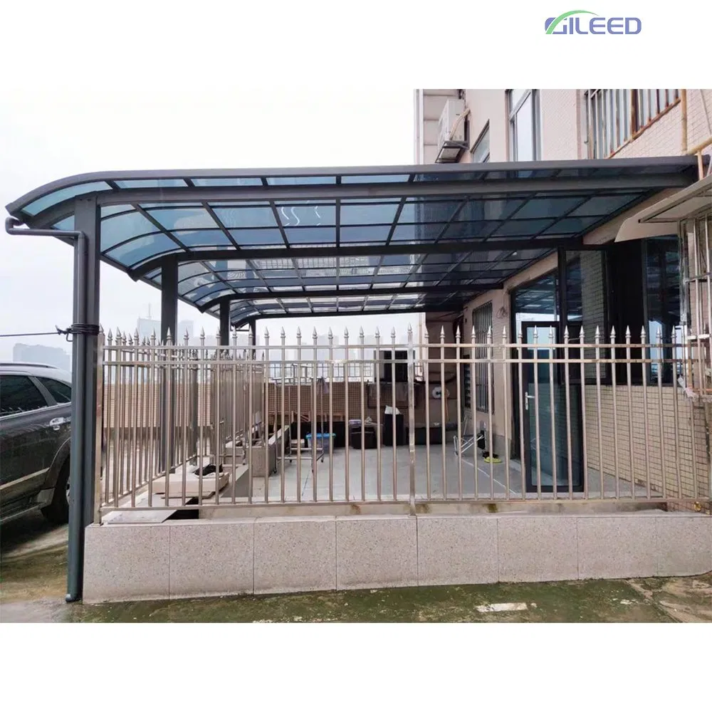 Large Outdoor Aluminum Post Mounted Sheltering Typhoon Proof Canopy