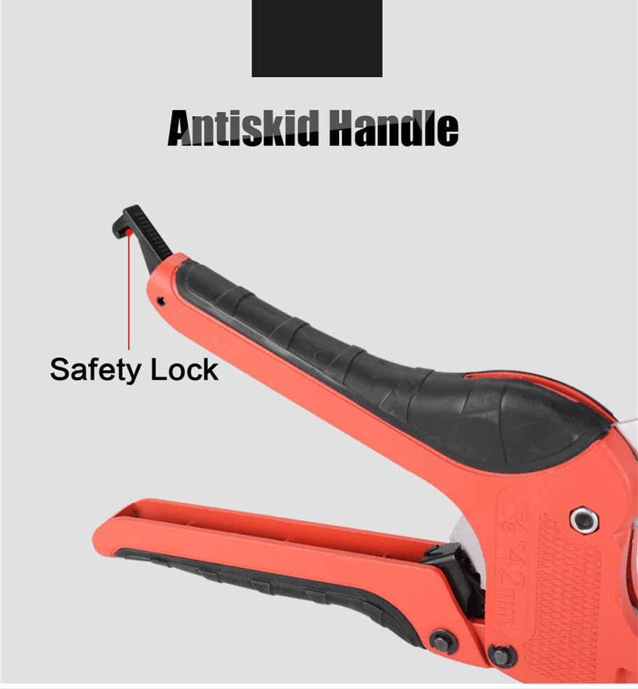 42mm Dual Colors Handle Aluminum Plastic PVC Cutting Tool Pipe Cutter