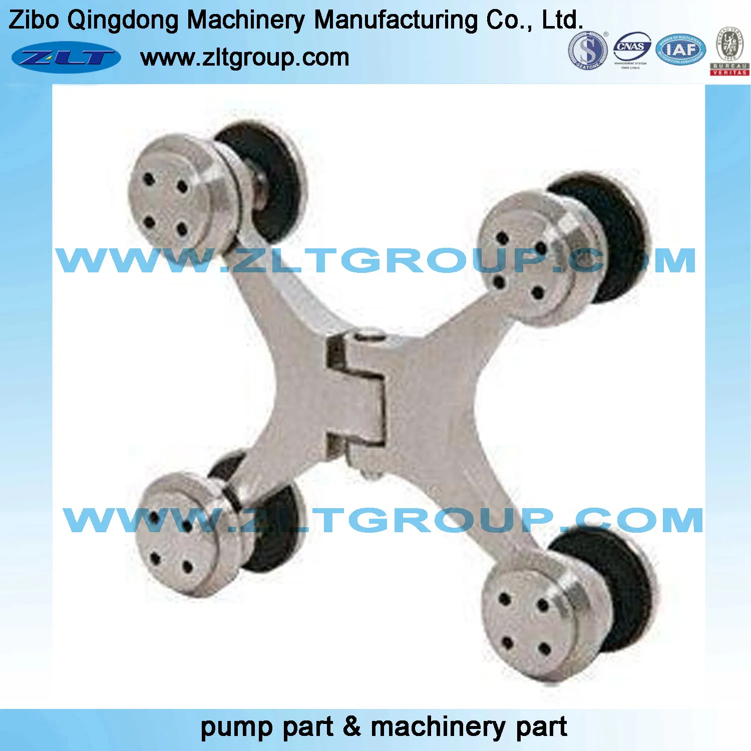 Construction Glass Spider with CNC Machining in Stainless Steel CD4 316ss