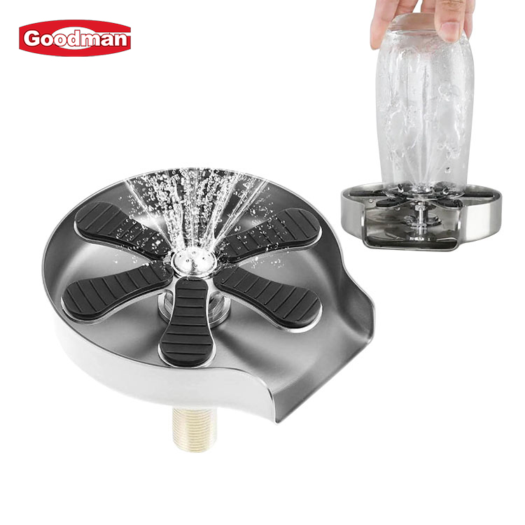 Bar Tool Glass Rinser for Kitchen Sinks Metal Cup Washer Bottle Glass Cup Washer