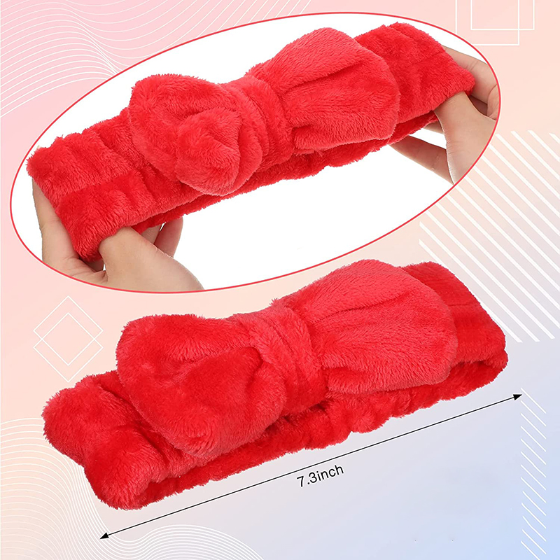 High Quality Luxury SPA Makeup Face Wash Polyester Wide Elastic Head Band and Plush Eye Msak Deep Sleep Set Custom Logo