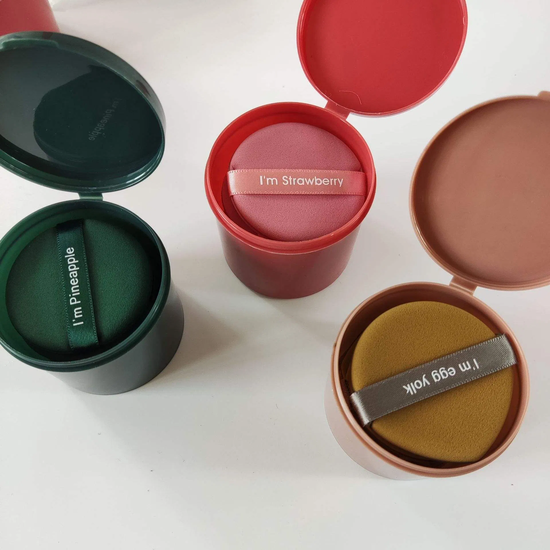 New Arrival Onge Makeup Remover Loose Powder Shimmer Puff Triangle Powder Puff