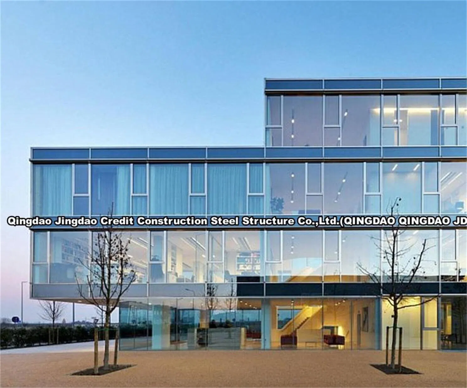 Glass Curtain Wall Steel Frame and Glass Facade High Rise Building Hotel, House, Kiosk, Booth, Office, Hospital