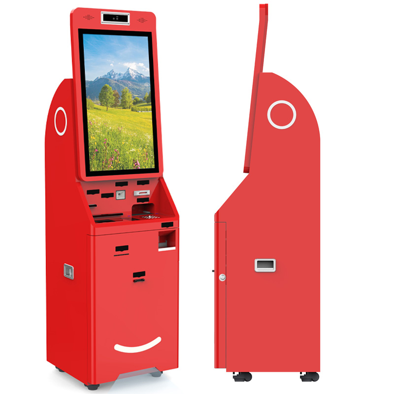 27 Inch Display Touch Screen Self Service Banking Bill Payment Terminal Kiosk Crypto Currency ATM Machine