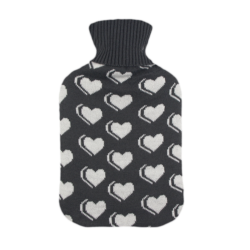 Rubber Hot Water Bottle Bag Large with Soft Cover for Menstrual Cramp Neck & Shoulder Pain and Hand Feet Warmer Hot Water Bag