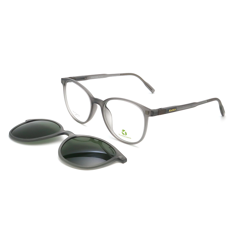 OEM Magnetic Tr90 Optical Frame with Clip on Sunglasses