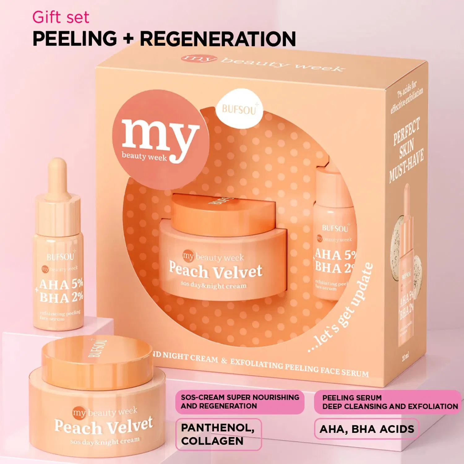 Hot Selling Private Label Whitening BHA Aha Deep Cleansing and Peeling Salycilic Glycolic Acid Skin Care Face Serum
