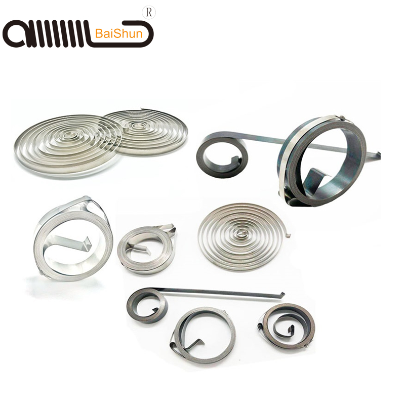 High Service Life Scroll Winding Stainless Steel Metal Coil Flat Spiral Constant Force Return Spring for Roller Mechanism
