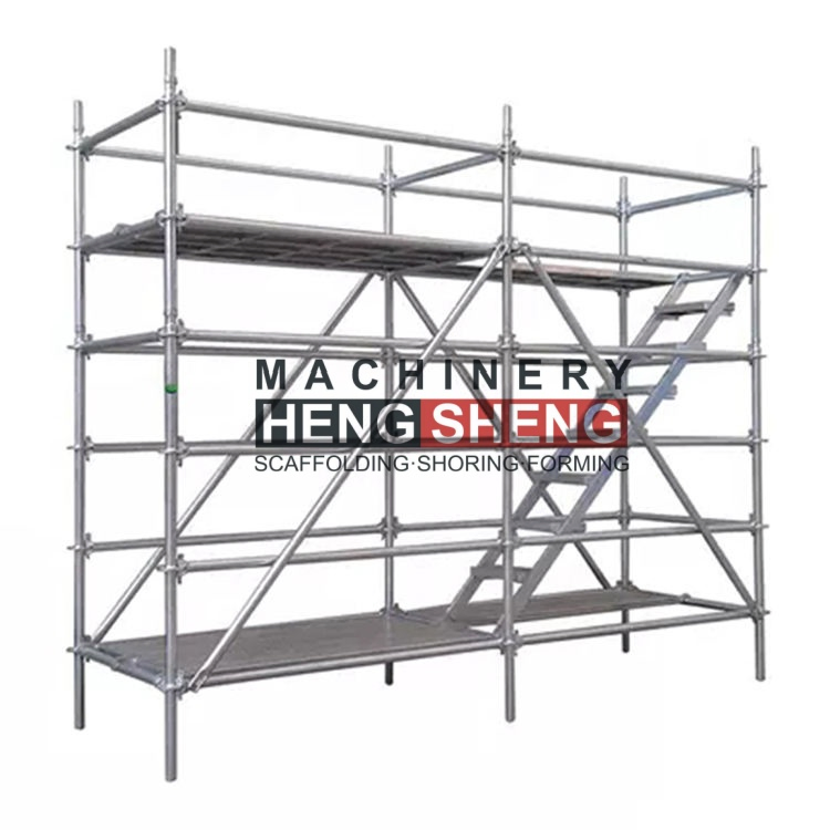 Aluminium Staircase for HS-Cuplock Scaffolding Vertical System Construct