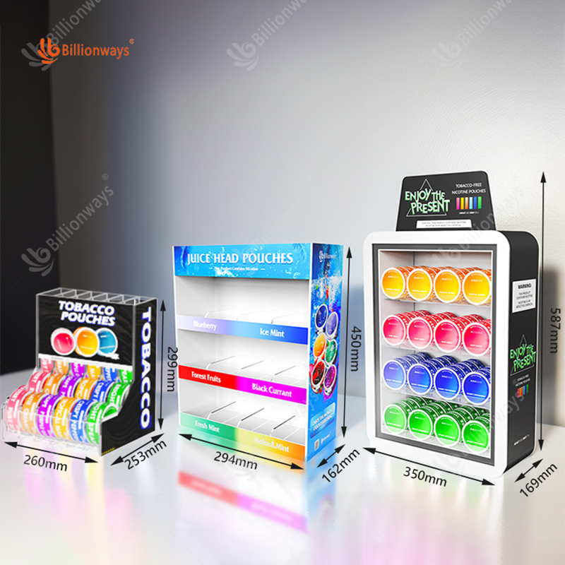 Stylish Acrylic Desktop Display Stand for Cigarettes and Smoke Accessories