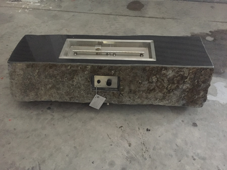 Basalt Fire Pit Stone Table Garden Fire Table