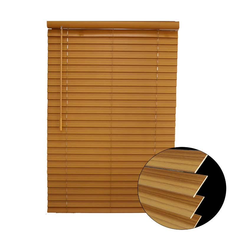Customized Vinyl Blind Faux Wood Cordless Window Blinds