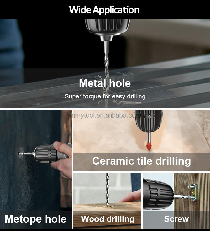 Аккумуляторная дрель Mmy BD03, 2 скорости, с подсветкой