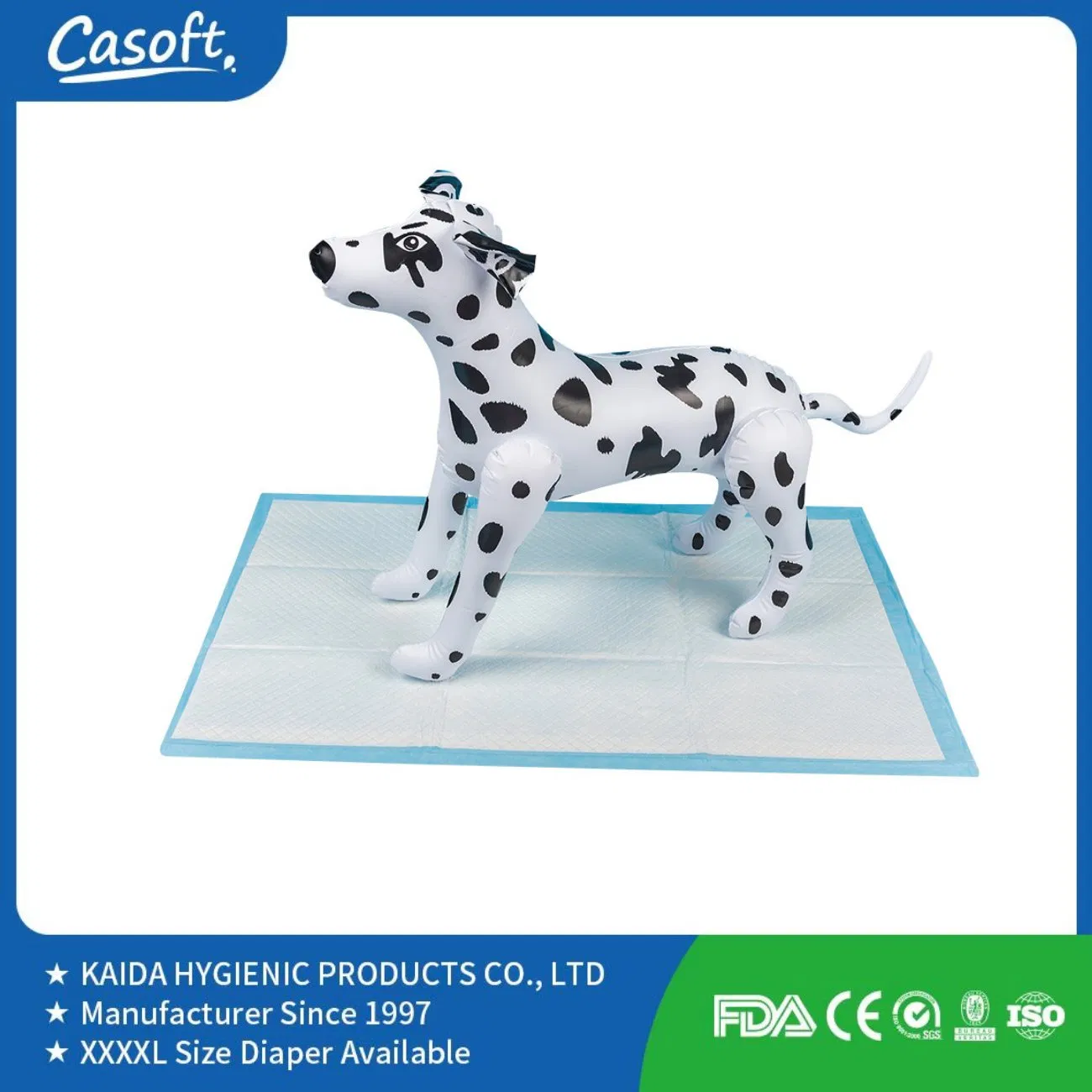 Wholesale Casoft Leak Proof 60X90 Large Dog Pads XL 6 Players Disposable Puppy Training Pet Poop Pad Pet Supplies PEE Pad Philippines Russia China Us Malaysia