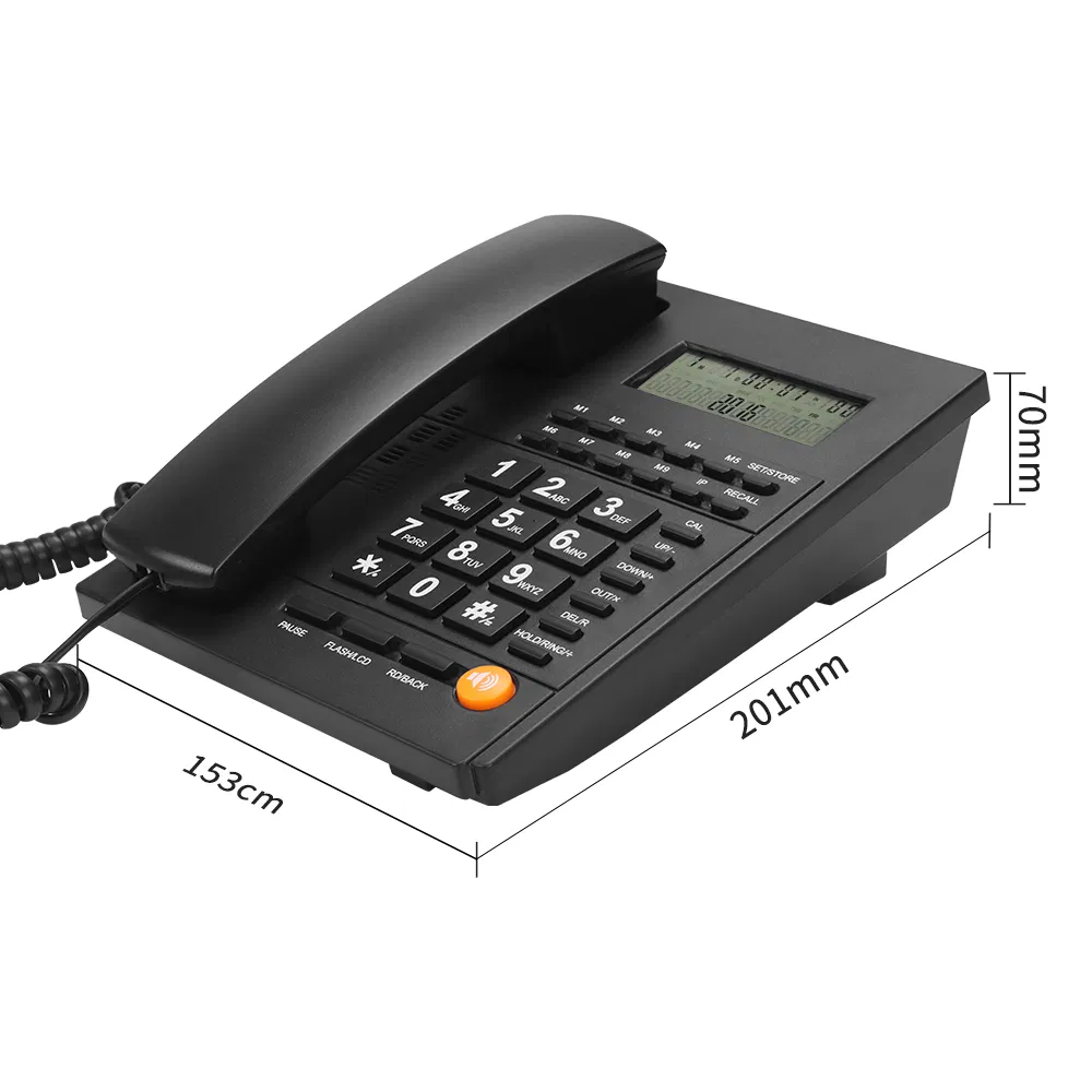 Analog Telephone Corded Landline Phone with Caller ID Office Hotel Home
