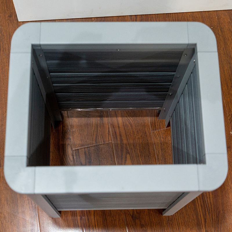 Factory Directly Sale High Quality Durable WPC Flower Pots 21" Trough Plastic Flower Pot Plant Pot Garden Planter Eco-Friendly Pots