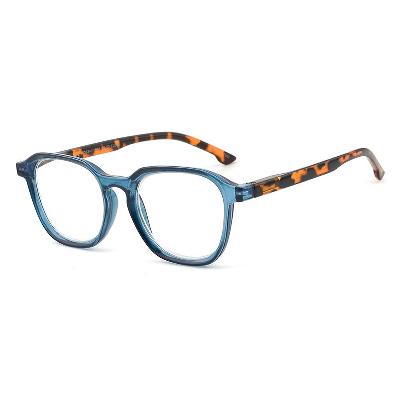 Newest OEM Wholesale PC Round Frame Anti Blue Reading Glasses with Flexible Temples for Unisex