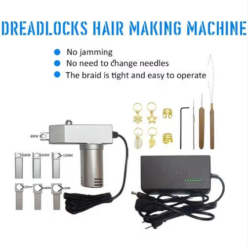 High Quality High Speed Mini DIY Semi-Automatic Dreadlocks Crochet Hair Making Machine