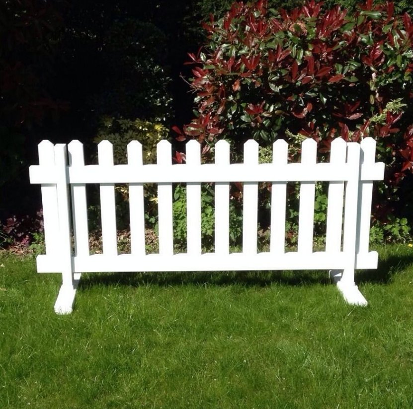 Hot Sale High Quality White Plastic PVC Vinyl Garden Parties Temporary Fence