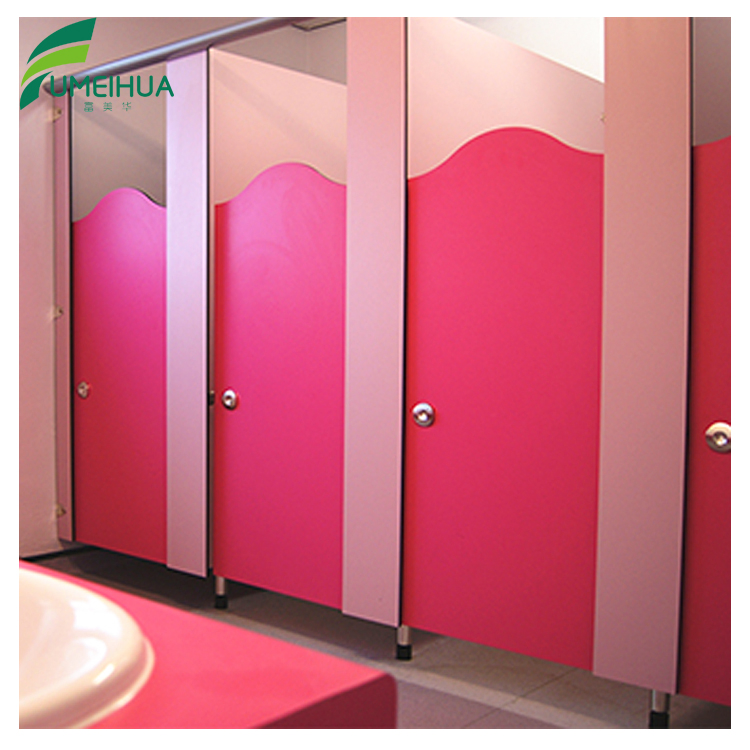 Colorful Toilet Partition for Kindergarten HPL Compact Laminate