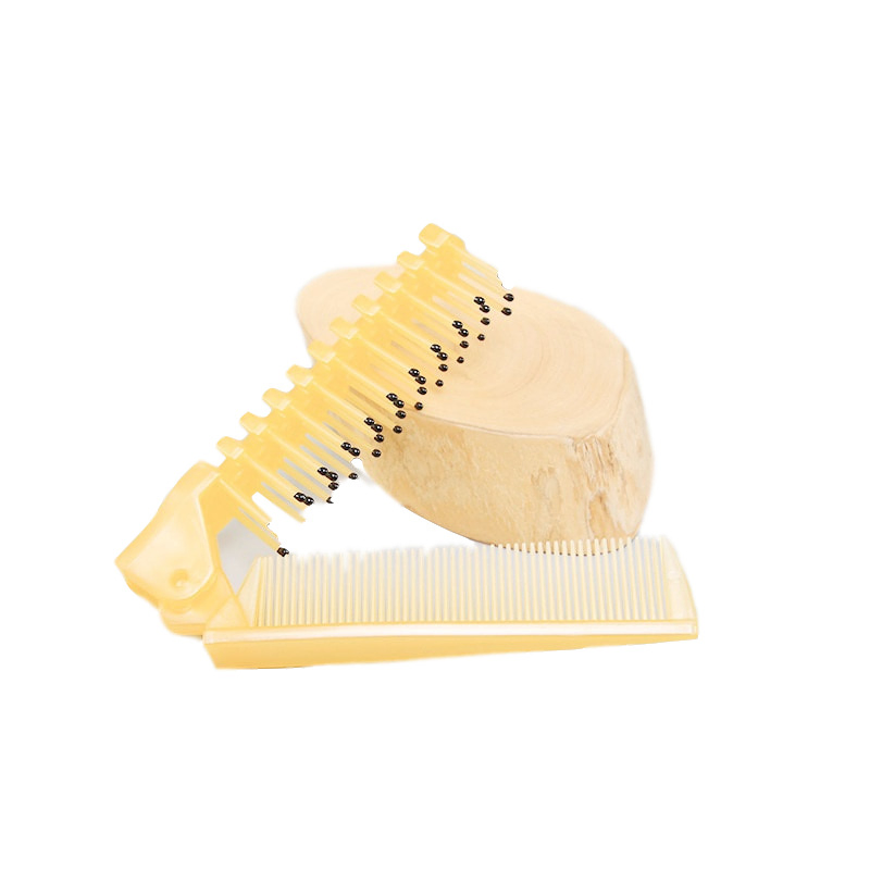 Customized Plastic Folding Hotel Massage Hair Brush Comb for Promotion