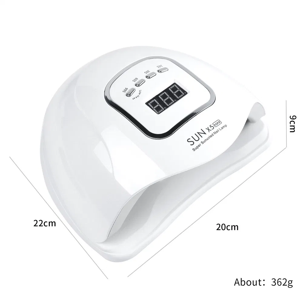 High Power150W UV LED Nail Lamp Curing Nail Gel Polish Manicure Nail Dryer Lamp Smart Nail Lamp with Sensor LCD Display