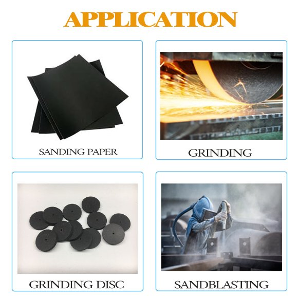 Black Sic Powder Silicon Carbide Abrasive Carborundum Abrasive for Grinding Polishing Sandblasting