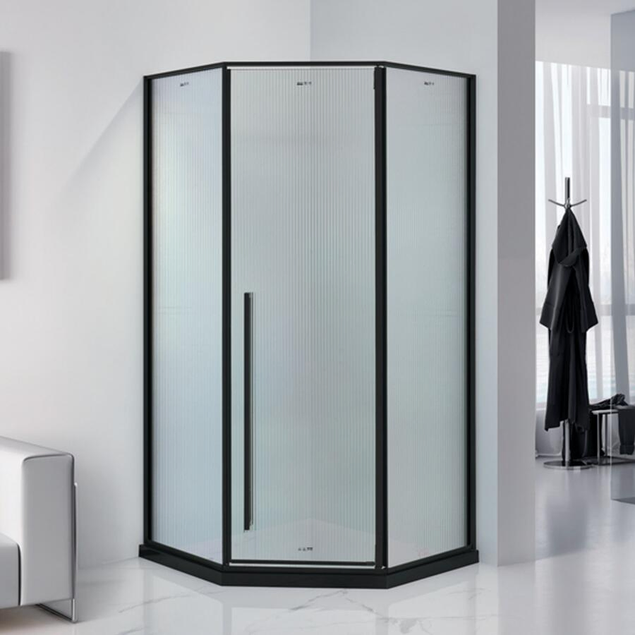 Defuni Rectangle Hinge Shower Cabinet 6mm or 8mm Tempered Glass Door