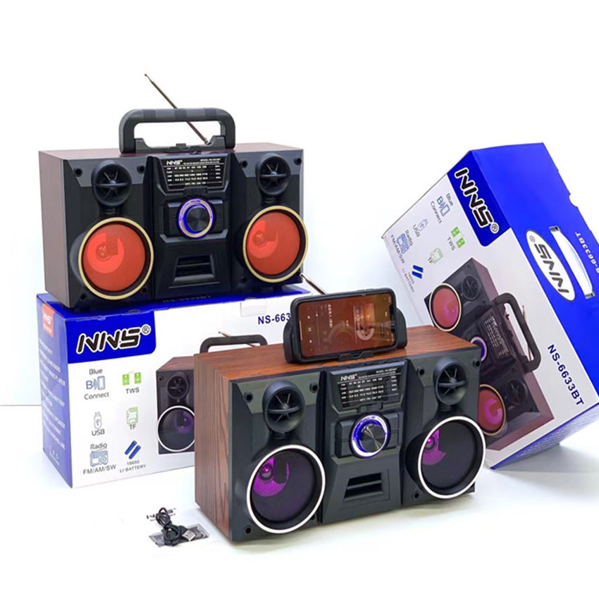 Ретро радио NS-6633BT с Bluetooth и RGB-подсветкой